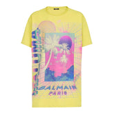 Balmain Yellow Cotton T-Shirt